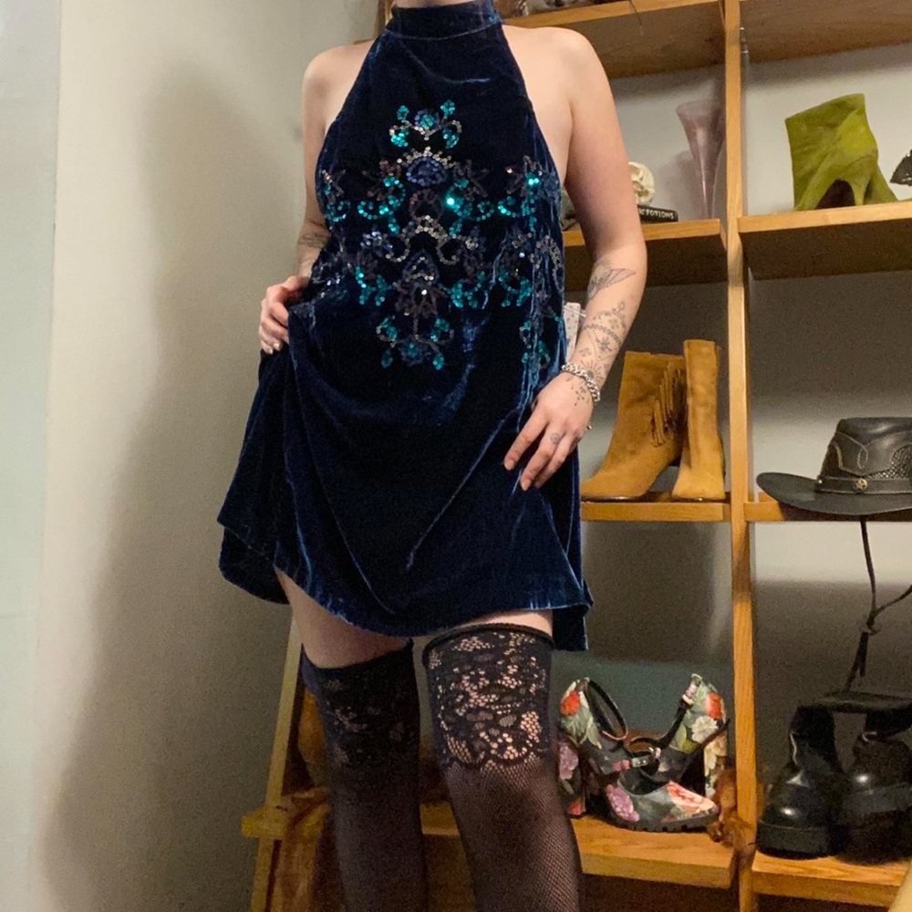 Velvet Free People Mod Shift Holiday Dress NWT - Picture 4 of 8